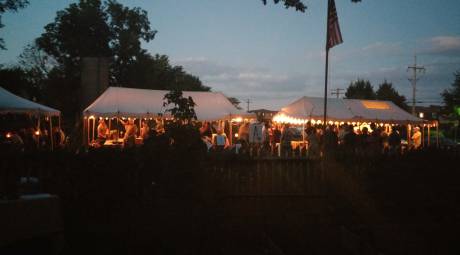 Morgan Log House Tavern Night