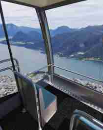 An illustration of the view from the Romsdal skylift in Åndalsnes