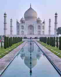 Entering the Taj Mahal, India