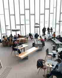 Interior the Deichman library, Oslo, Norway