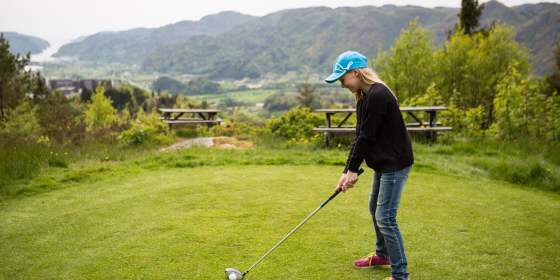 Golf på Utsikten i Kvinesdal