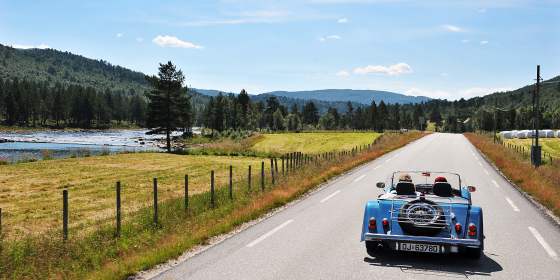 Car driving in Setesdal