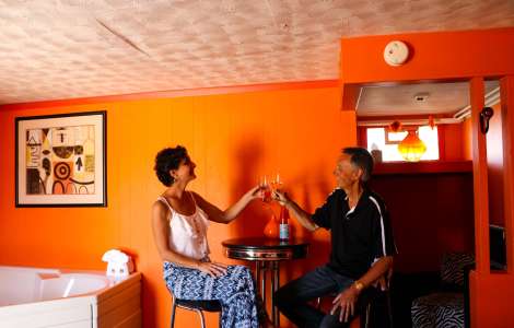 Inside a room at the Miami Motel in Canandaigua