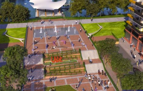 Destination Blueprint Augusta Common Splash Pad