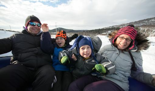 Family Snow Tube