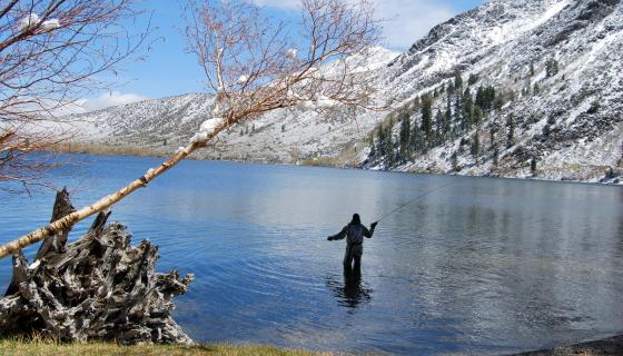 Fishing at Convict Lake