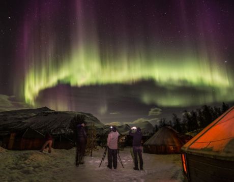 Northern Lights Visit at Camp Tamok