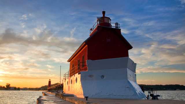 Lighthouses In The Grand Rapids Area Lake Michigan Coast