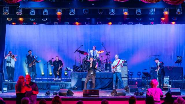 A group of music artists performing in the CasaBlanca Showroom in Mesquite