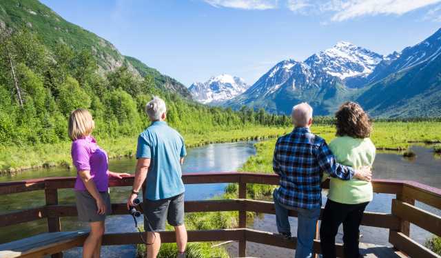 Eagle River Hotels Visit Anchorage Eagle River Nature Center Viewing Platform