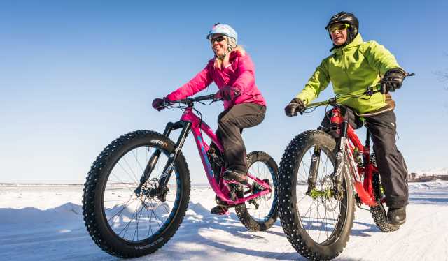 Winter Biking Visit Anchorage Fat Bikes Are A Por Way To Travel Anchorage S Trails In Winter