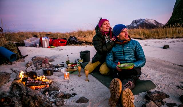 Gourmet meals outdoor