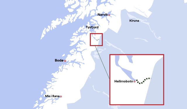 Across Norway hiking map – Hellmobotn