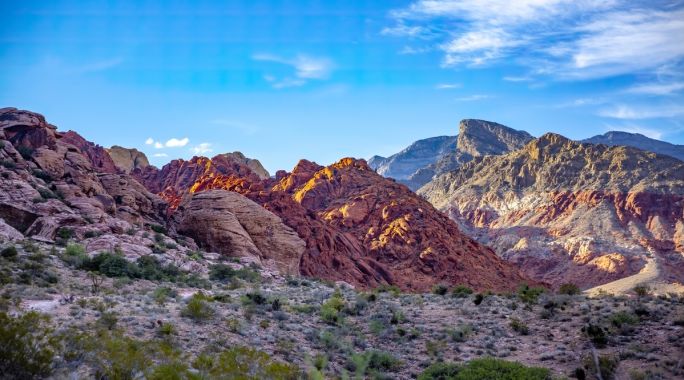 Experience the gorgeous landscape of Red Rock Canyon in Nevada.