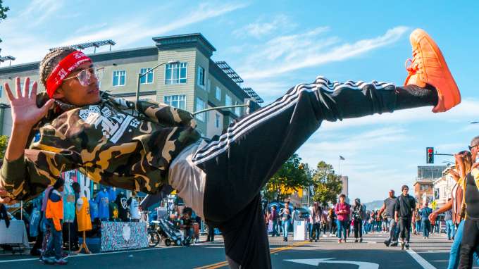Johnny 5 at First Friday
