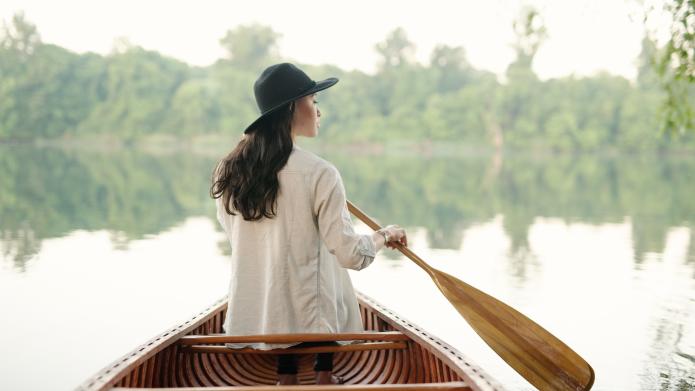 Girl in Canoe