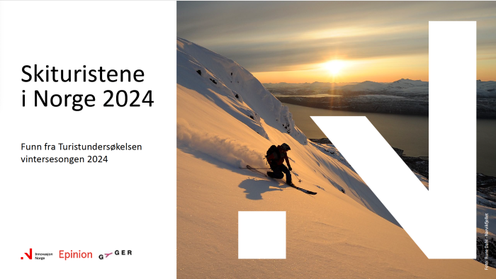 Forside av rapporten Skiturisme 2024