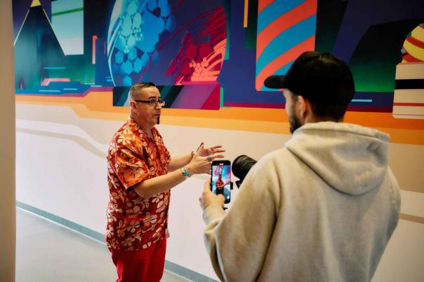 Art curator Brian "Paco" Alvarez
