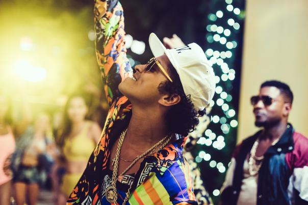 Bruno Mars at Dolby Live at Park MGM Las Vegas.