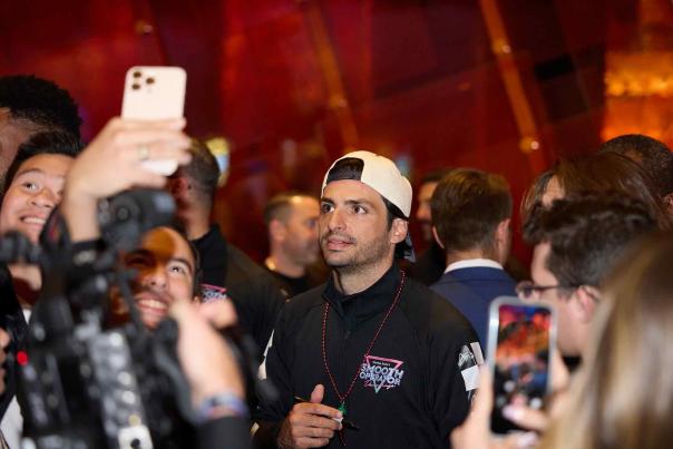 Carlos Sainz at Aria