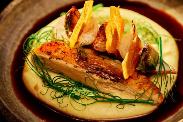 Chicken with Black Truffle and Pomme Puree Stubborn Seed