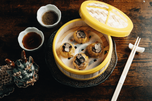 Nomikai chicken truffle dumplings