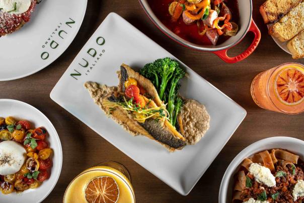 Nudo Italiano Branzino dish