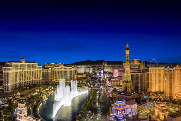 See the unbelievable views of the Las Vegas strip at night.