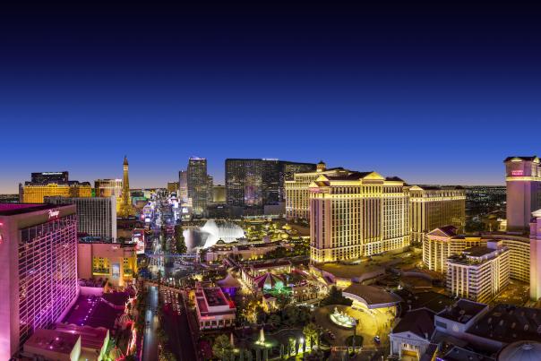 See the unbelievable views of the Las Vegas strip at night.