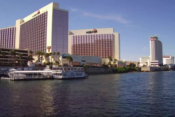 Exterior View of The Aquarius Casino Resort in Laughlin