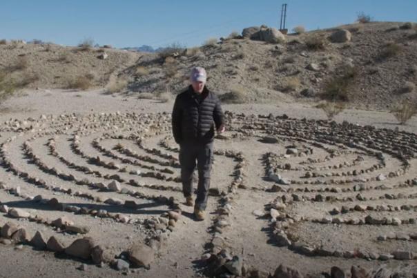 Man at Laughlin Labyrinths