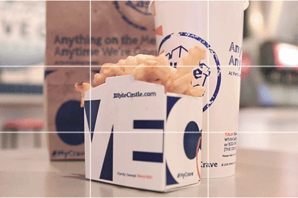 White Castle burgers, fries, and a drink GIF