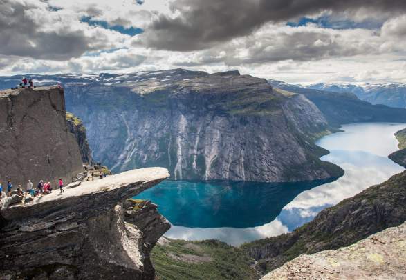 The trek to Trolltunga is one of the top hikes in Fjord Norway