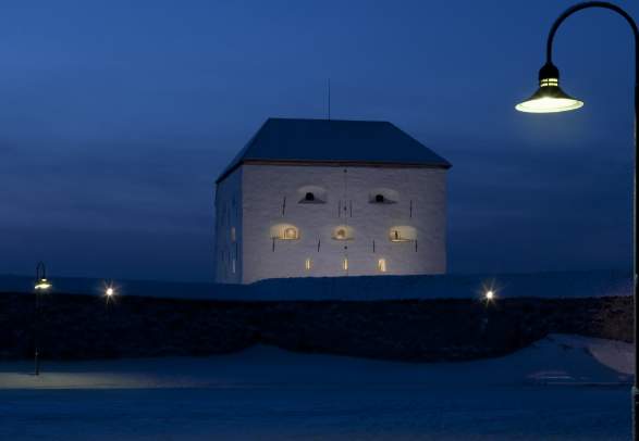 Kristiansten Fortress by night