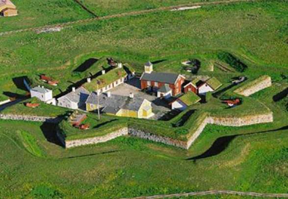 Vardøhus Fortress viewed from above, Northern Norway