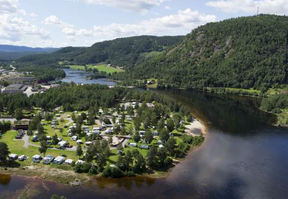 Views from camping in Evje