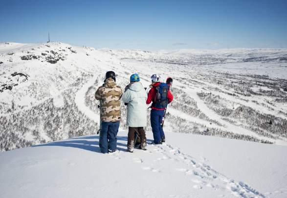 View to Hovden Alpinsenter