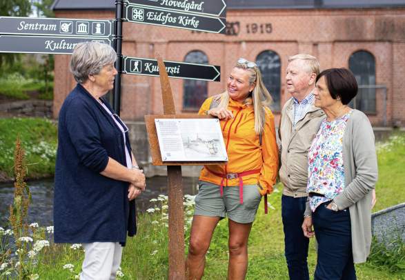 Guided tour at Eidsfoss Jernverk near Holmestrand, Vestfold, Norway