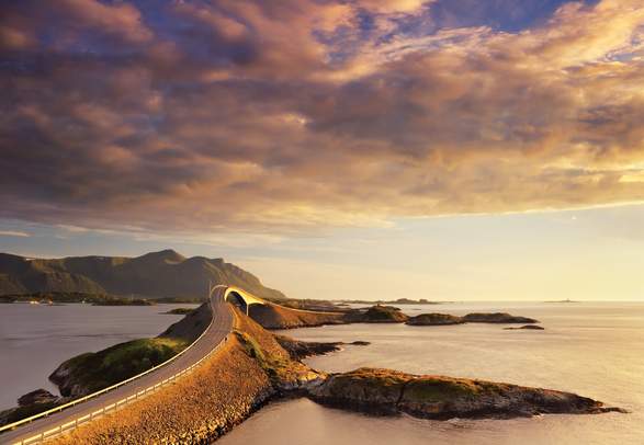 The Atlantic Road in Northwest, Fjord Norway