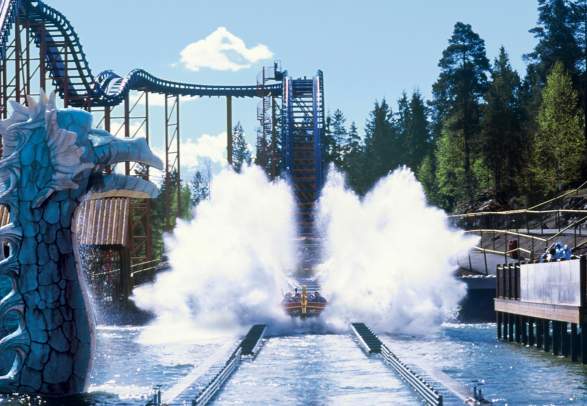 SuperSplash at TusenFryd amusement park
