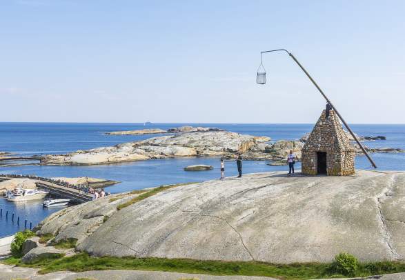 Vippefyret at Verdens Ende, "The World's End", in Færder national park in Vestfold