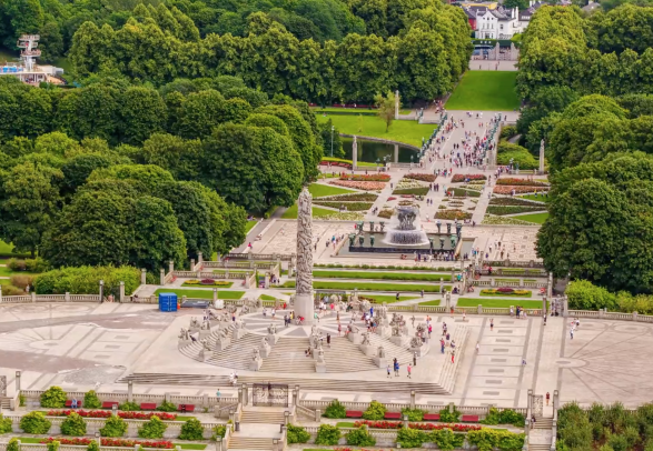 The sculptures in the Vigeland installation, the Vigeland Park, Oslo, Norway