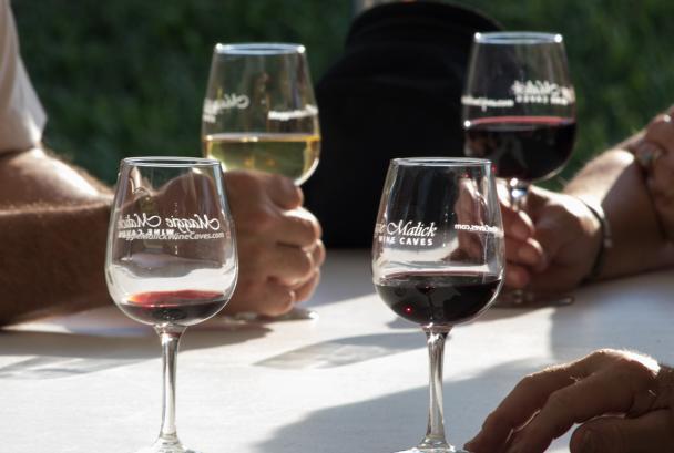 wine glasses - wine cave