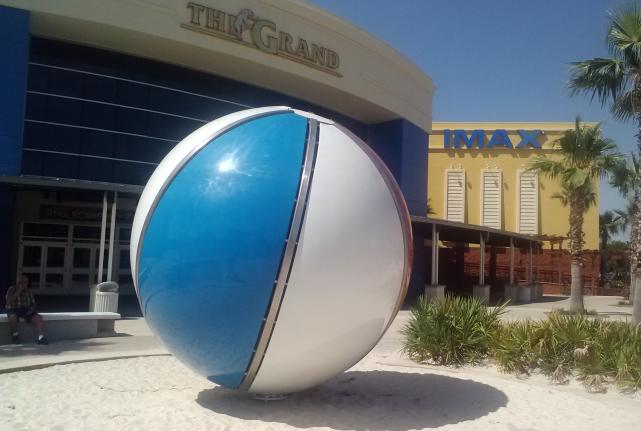 Pose for a Photo with the Large Beach Ball at Pier Park-2146-31