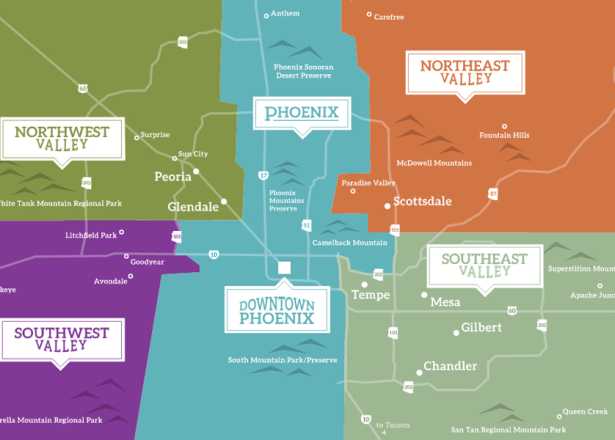 Phoenix Maps  Greater Phoenix Trail Guides & Street Maps