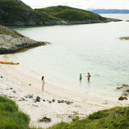 Beach, Sommarøy in Troms