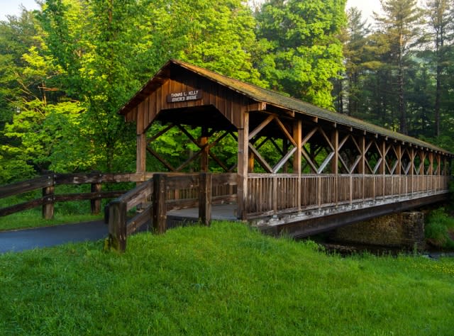 New York Covered Bridges Hyde Hall Battenkill River