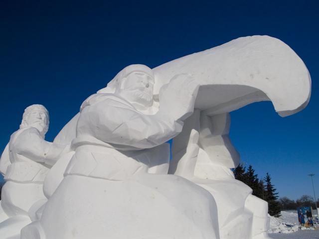 Voyageurs Ice Sculpture, Festival du Voyageur