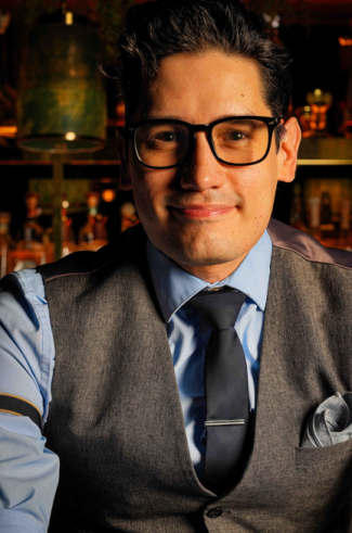Luis “Lu” Lopez, master mixologist at Wakuda inside The Venetian