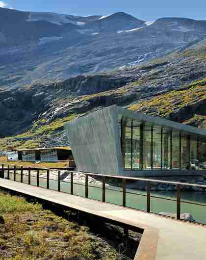Trollstigen cafe and visitor centre in Fjord Norway